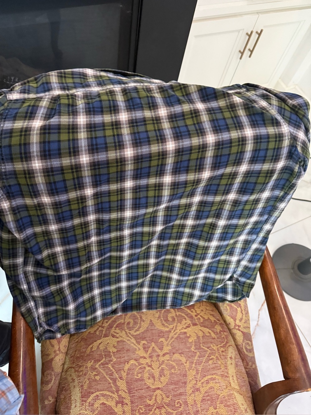 Pendleton Green and Blue Plaid Cotton Throw